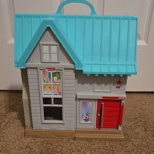 Fisher-Price Carry-Along Playhouse in Aqua and Red